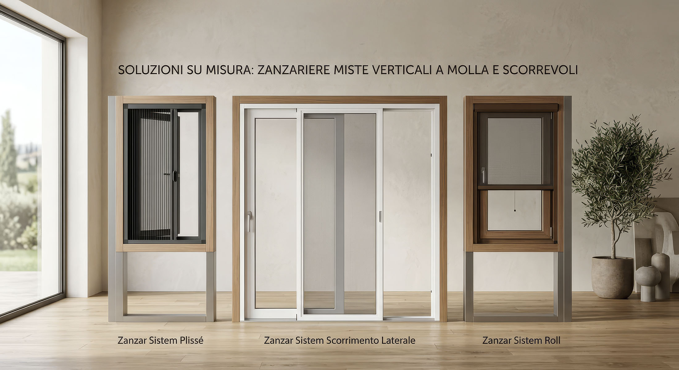 Zanzariere Firenze Infissi: modelli plissé, scorrevole e roll